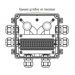 Коробка коммутационная усиленная 183х180х97 Гранд-АЯКС IP67/IP66, Wago, винтовые крепления