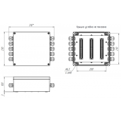 КСП-6 АЯКС IP65 (без кабельных вводов, глухая)