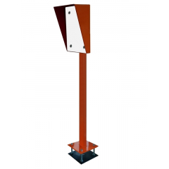 Стойка для считывателя Аякс 150х250 мм, черная, Базовая, наклонная