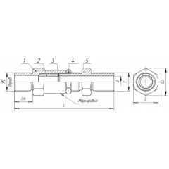 Кабельные вводы взрывозащищённые серии МКВ М25 КМ10 маркироовка взрывозащиты   1Ex db IIC Gb/РВ Ex d I Mb/Ex tb IIIC Db/
0Ex iaIIC Ga/1Ex e IIC Gb