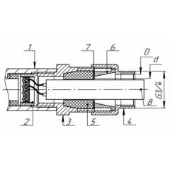 Извещатели охранные точечные магнитоконтактные взрывозащищённые Ех ИО102 N исп.300 с магнитом М-200 
маркировка 1Ex db IIC T6...Т5 Gb / РВ Ex db I Mb