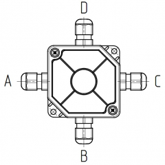 УС-4-С24 (каб.вводы 3-5,3мм) (со световой индикацией) ПАШК.425212.050
