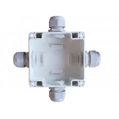 Коробка распределительная наружная герметичная КРН IP68 100х100х60 АЯКС (глухая)