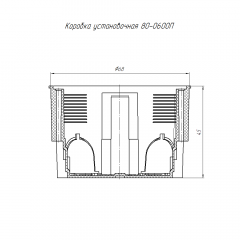 Коробка установочная ГСК 80-0600П безгалогенная (HF) 68х45 (200шт/кор) Промрукав