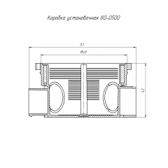 Коробка установочная 80-0500 безгалогенная (HF) 68х42 (224шт/кор) Промрукав