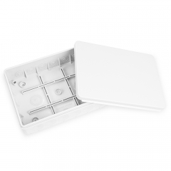 Коробка распределительная 60-0620-9003 для прямого монтажа двухкомпонентная безгалогенная (HF) белая 180х130х45 (34 шт/кор) Промрукав
