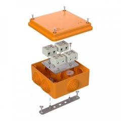 Коробка огнестойкая для о/п 40-0300-FR1.5-8 Е15-Е120 RAL2004 100х100х50 (14 шт/кор) Промрукав