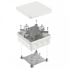 Коробка огнестойкая для о/п двухкомпонентная 60-0303-FR2.5-4 Е15-Е120 RAL9003 100х100х40 (16 шт/кор) Промрукав