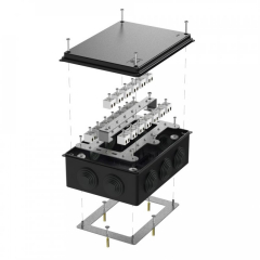 Коробка огнестойкая для о/п 40-0320-FR2.5-40 Е15-Е120 RAL9005 200х150х75 (5 шт/кор) Промрукав