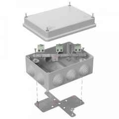 Коробка огнестойкая для о/п 40-0310-FR2.5-6 Е15-Е120 RAL7035 150х110х70 (6 шт/кор) Промрукав