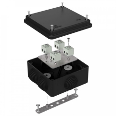 Коробка огнестойкая для о/п 40-0300-FR2.5-8 Е15-Е120 RAL9005 100х100х50 (14 шт/кор) Промрукав