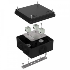 Коробка огнестойкая для о/п 40-0300-FR2.5-6 Е15-Е120 RAL9005 100х100х50 (14 шт/кор) Промрукав