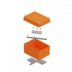 Коробка огнестойкая для о/п 40-0351-FR1.5-6 E15-E120 RAL2003 150х110х90 (6 шт/кор) Промрукав