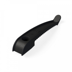 Держатель круглого кабеля односторонний для прямого монтажа на 8 мест в гофроящике чёрный (200шт/кор) Промрукав