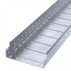 Лоток перфорированный Профи INOX (AISI 316) 300х100х6000 (1,0 мм) (12 м/уп) Промрукав