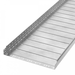 Лоток перфорированный Профи INOX (AISI 304) 600х80х3000 (1,0 мм) (6 м/уп) Промрукав