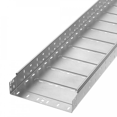 Лоток перфорированный Профи INOX (AISI 304) 300х80х6000 (1,0 мм) (12 м/уп) Промрукав