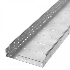 Лоток перфорированный Профи INOX (AISI 304) 300х80х3000 (2,0 мм) (6 м/уп) Промрукав