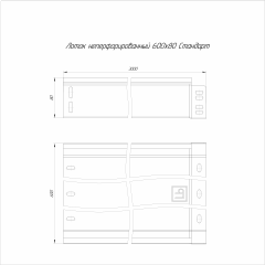 Лоток неперфорированный Стандарт 600х80х3000 (1,0 мм) RAL (6 м/уп) Промрукав