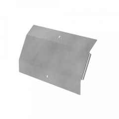 Крышка угла вертикального внешнего 45 градусов Профи INOX (AISI 304) 600х80 (1,0 мм) Промрукав