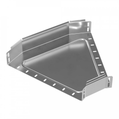 Угол горизонтальный 45 градусов Стандарт INOX (AISI 304) 400х80 (0,8 мм) Промрукав