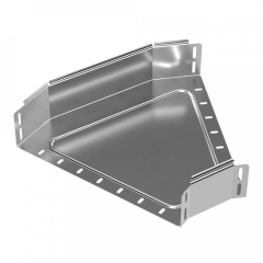 Угол горизонтальный 45 градусов Стандарт INOX (AISI 304) 400х100 (0,8 мм) Промрукав