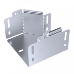 Переходник правый Стандарт INOX (AISI 316) 150х100х100 (0,7 мм) Промрукав