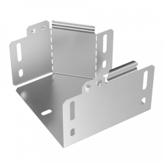 Переходник правый Стандарт INOX (AISI 304) 150х100х100 (0,7 мм) Промрукав