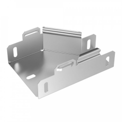 Переходник правый Стандарт INOX (AISI 304) 100х50х50 (0,7 мм) Промрукав