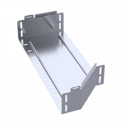 Переходник левый Стандарт INOX (AISI 316) 500х400х100 (0,8 мм) Промрукав