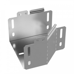 Переходник левый Стандарт INOX (AISI 304) 150х100х100 (0,7 мм) Промрукав