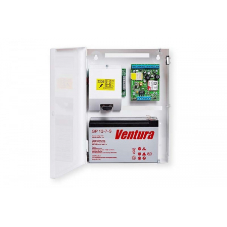 S400L-2GSM-SBK25-W  Нано LAN  клеммники (под АКБ 7Ач, цвет белый)