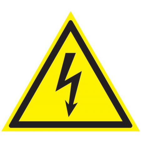 Пленка W08 опасность поражения эл. током 50х50 (Распродажа. На складе 5 шт.)