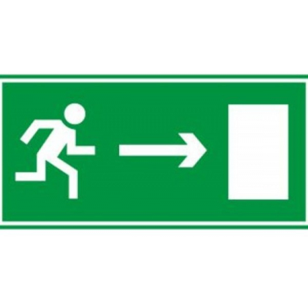 Пленка фотолюм Jessup Е03  Направление к эвакуационному выходу направо