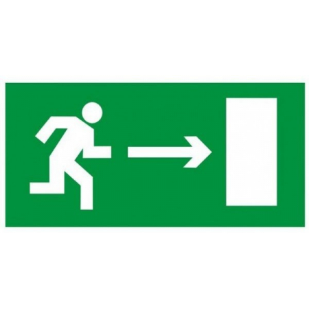 Пластик (Е 03)  Направление к эвакуационному выходу направо