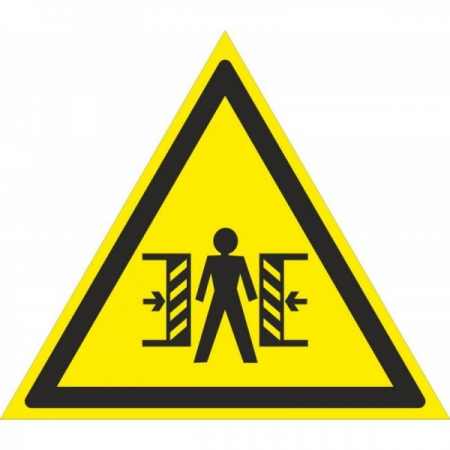 Плёнка (W-23)  Внимание Опасность зажима