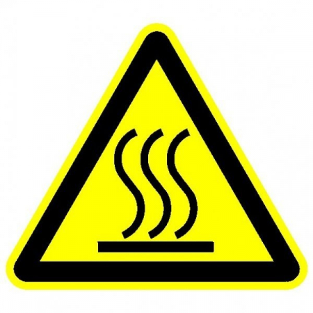 Плёнка Фотолюм. (W-26)  Осторожно. Горячая поверхность