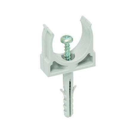 Держатель d=16 защелка и дюбель (DKS) (Распродажа. На складе 26 шт.)