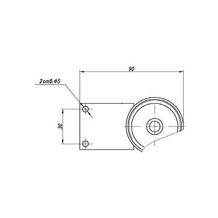 Монтажный кронштейн к Тифон-1П-01-Н