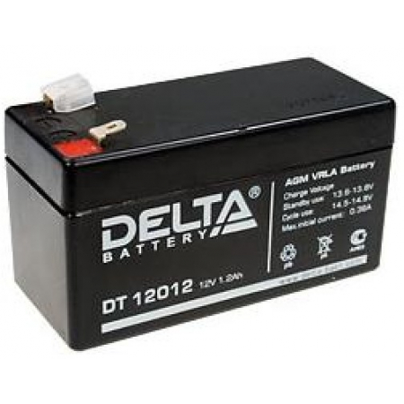 Аккумулятор 12 В, 1,2 Ач DT 12012 Delta