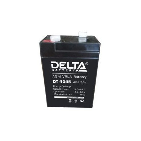 Аккумулятор 4 В, 4,5 Ач DT 4045 Delta