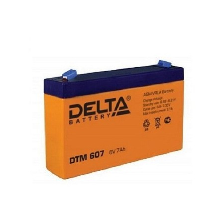 Аккумулятор 6 В, 7 Ач DTM 607 Delta