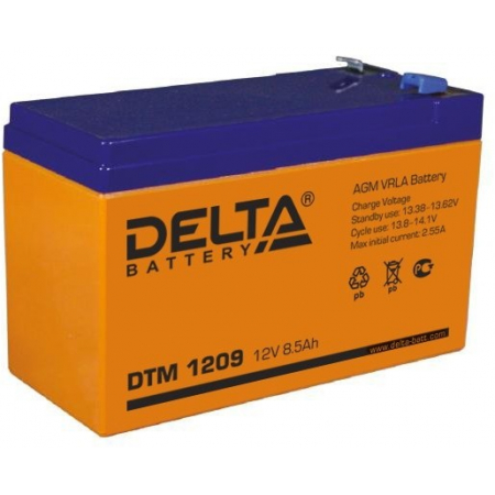 Аккумулятор 12 В, 9 Ач DTM 1209 Delta