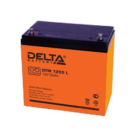 Аккумулятор 12 В, 55 Ач DTM 1255 Delta