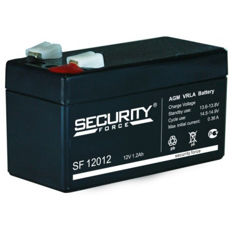 Аккумулятор 12 В, 1,2 Ач (Security Force)