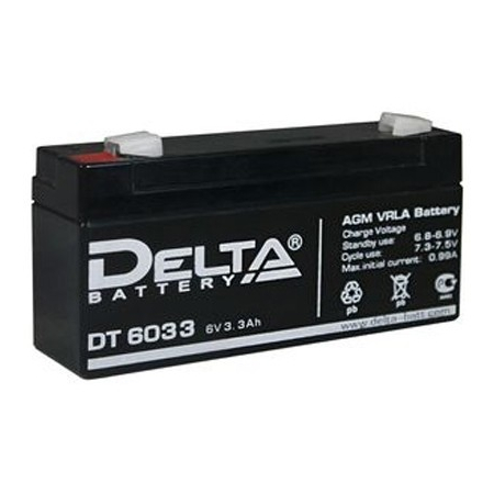 Аккумулятор 6 В, 3,3 Ач DT 6033 Delta