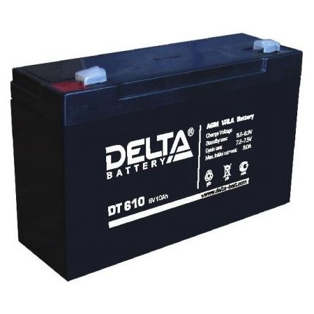 Аккумулятор 6 В, 10 Ач DT 610 Delta