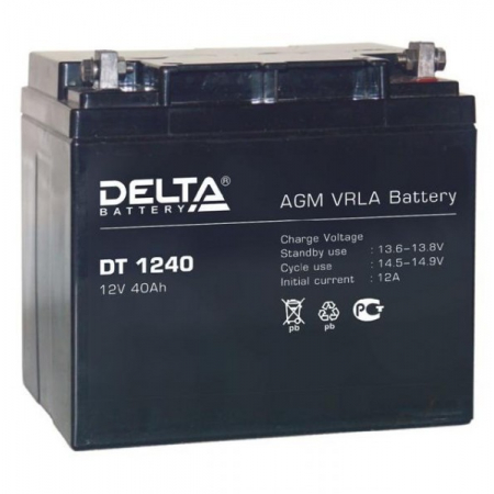 Аккумулятор 12 В, 40 Ач DT 1240 Delta