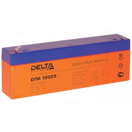 Аккумулятор 12 В, 2,2 Ач DTM 12022 Delta