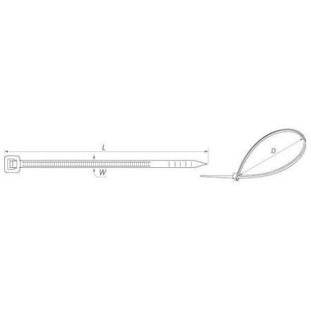 Хомуты кабельные 2,5 х 120мм